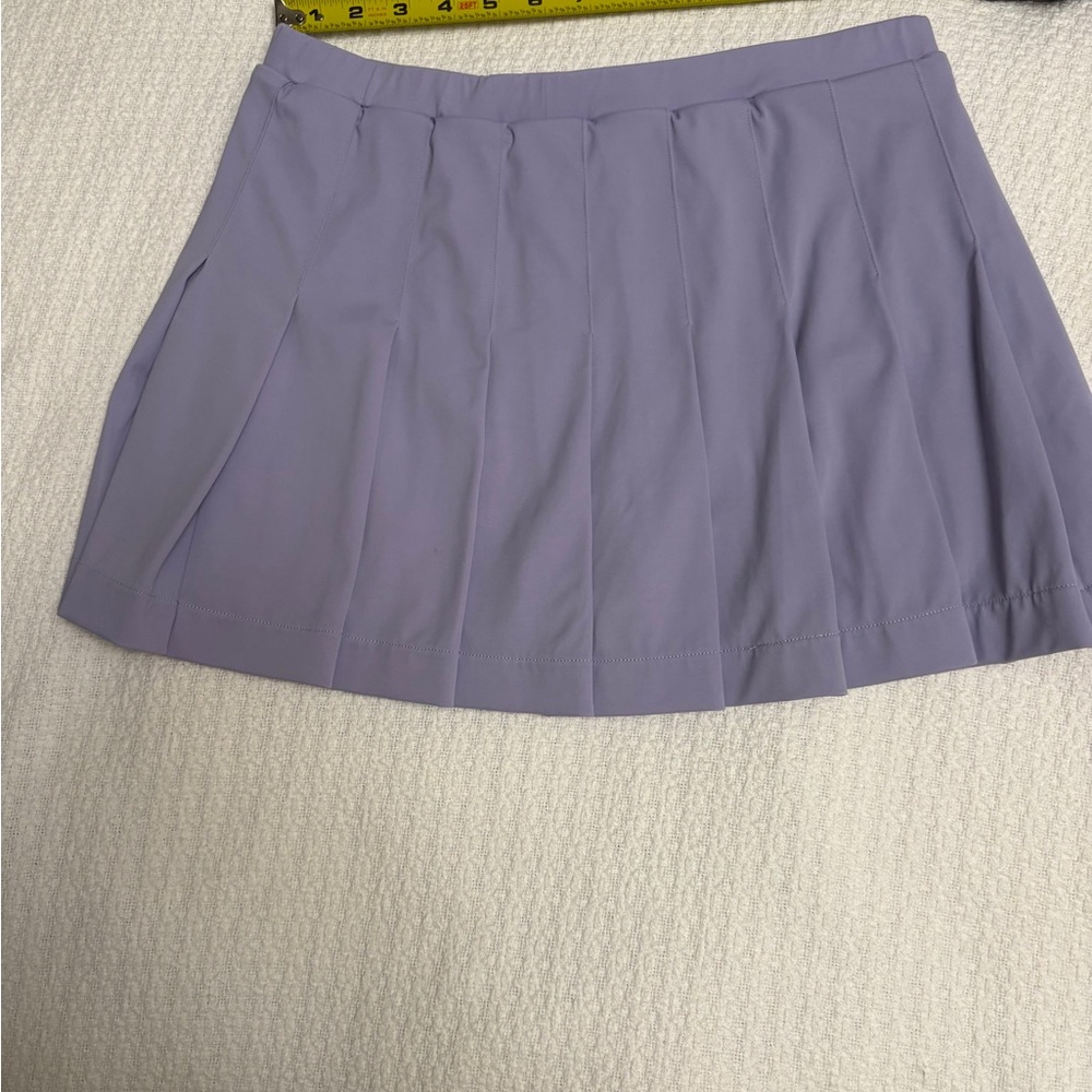 Sundae School Light Purple Lavender Pleated Tennis MiniSkirt Athleisure Large